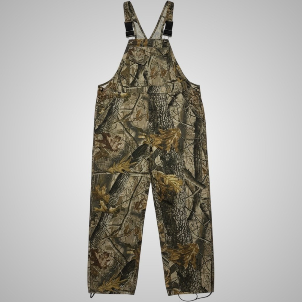 Outfitters Ridge Camo Overalls Mens M 38-40 Realtree Hardwoods Hunting Bibs